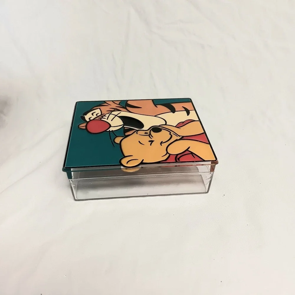 Vintage Disney Winnie The Pooh & Tigger Trinket Box Jewelry Keepsake Collectible